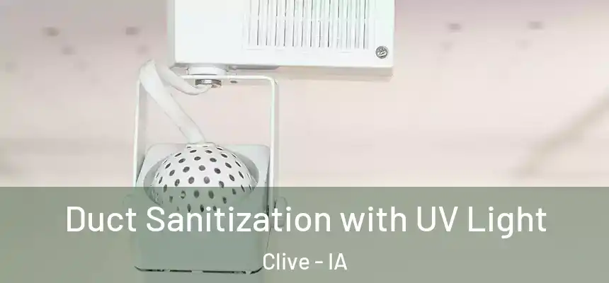  Duct Sanitization with UV Light Clive - IA