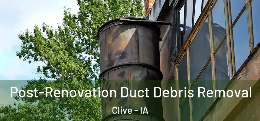 Post-Renovation Duct Debris Removal Clive - IA
